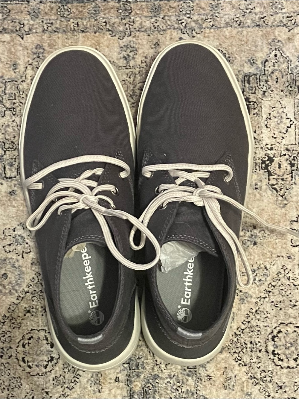 Men's Charcoal Canvas Slip-On Loafers